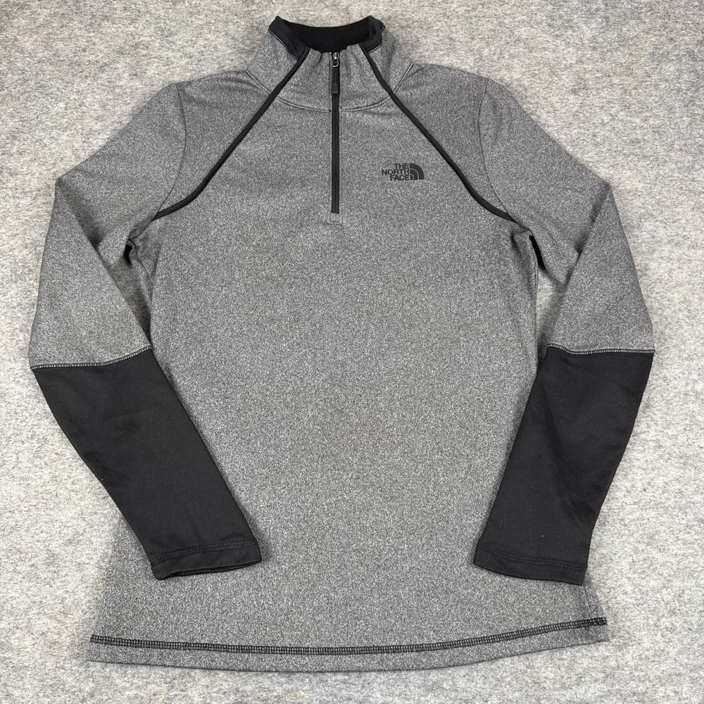 The North‎ Face Canyonlands 1/4 Zip Fleece Pullover Gray Womens Small S